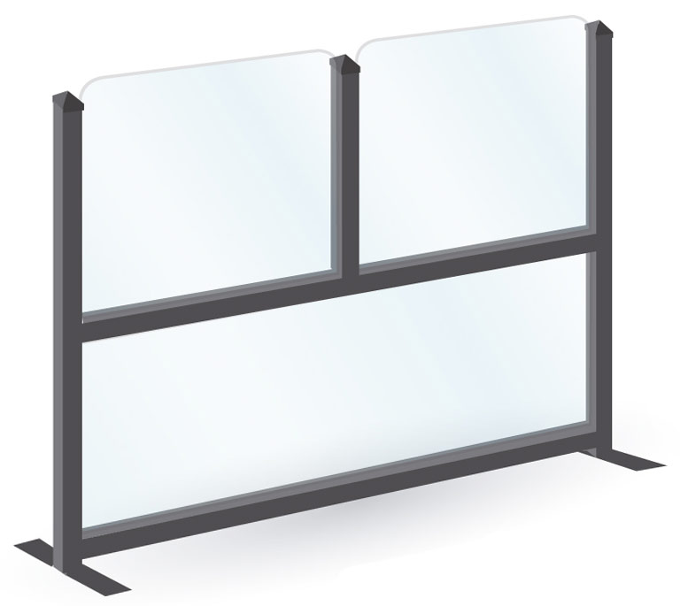 Paravent en verre (modèle Italie)