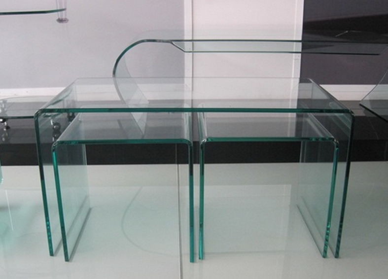 Tables d'appoint de design type nid - 3 unités - (une rectangulaire et deux carrées)