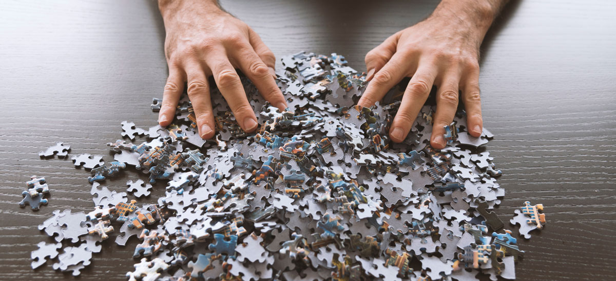 encadrer des puzzles grands