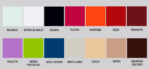 couleurs des verres laqués